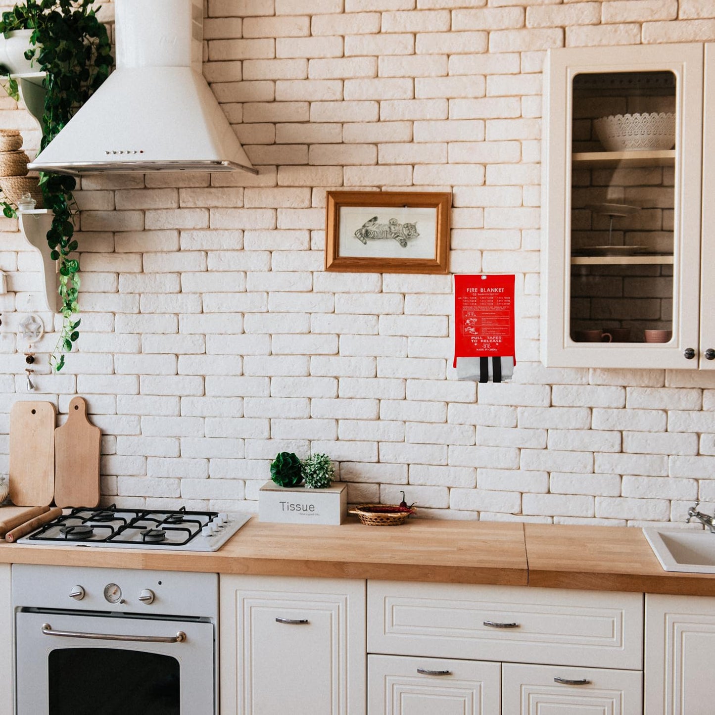 Fiberglass Emergency Fire Blanket 4 Pack Fire Suppression Retardant Blanket Suppression Flame Fireproof Welding Fireplace,School,Stove,Grill,Camping,Car,Picnic,Caravan,Office,Warehouse Survival