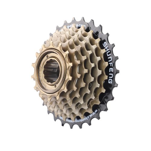 WEEROCK Bike Freewheel 7 Speeds, 14-28T Threaded Freewheel Screw On Bicycle Replement Part for MTB, Cruiser Bicycle