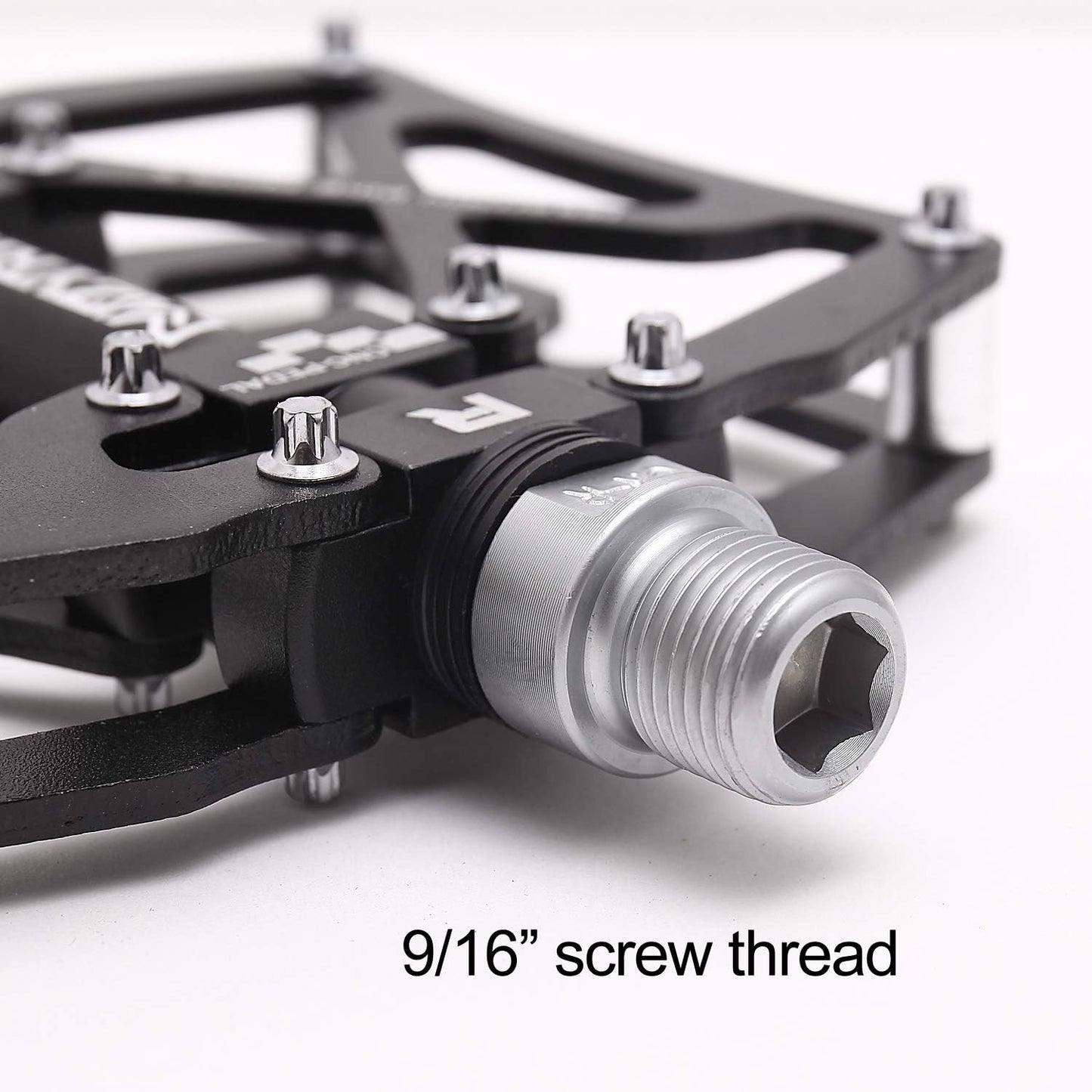 Mountain Bike Pedals, Ultra Strong Colorful CNC Machined 9/16" Cycling Sealed 3 Bearing Pedals