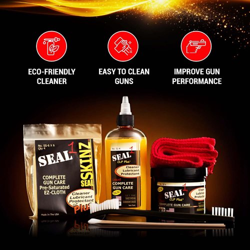 Universal Gun Care Kit – Includes CLP Cleaning Liquid, Bore Paste & Pre-Saturated Patches for Rust Prevention - 4oz