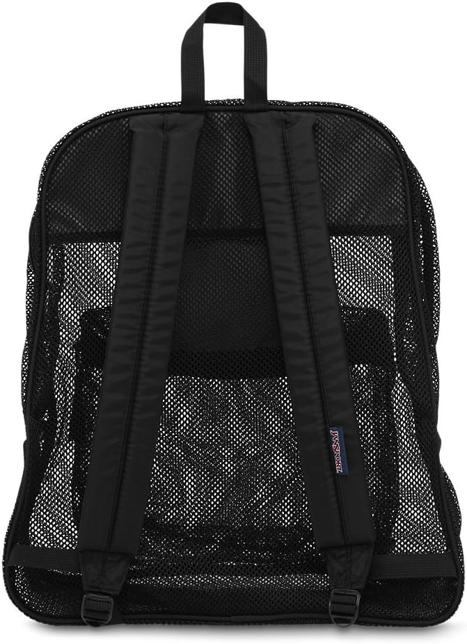 JanSport Mesh Pack - See Through Backpack Ideal for Class, Work, Travel, or Beach Outings, Black