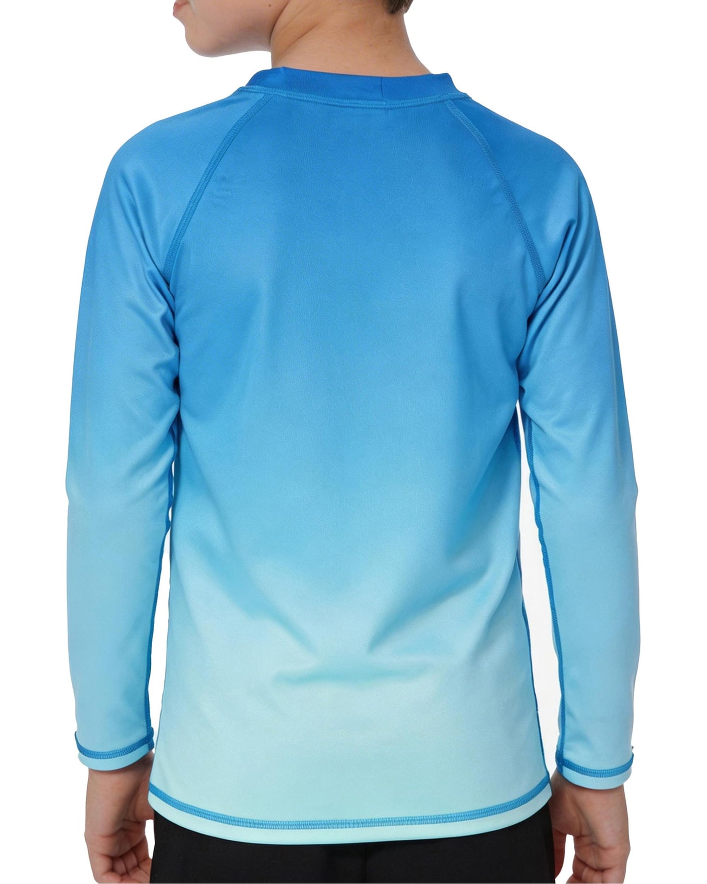 DRONIRING Boys' Rash Guard Long Sleeve, UPF 50+ Swim Shirt for Boys Kids Youth, UV Sun Protection Water Shirts for Beach Surf