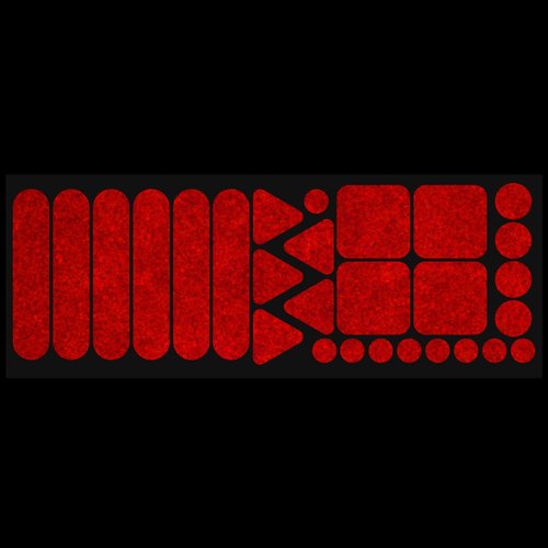 LiteMark Reflective Sticker Pack – Bicycle, Motorcycle & Helmet Reflectors for Safety & Night Visibility (Purple, Pack of 28 Pcs)