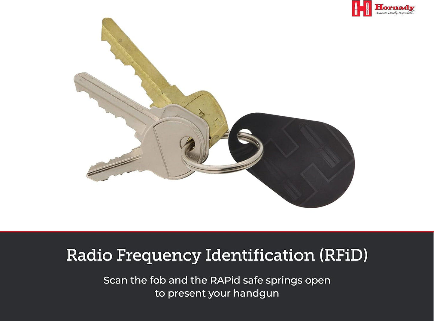 Hornady Rapid Safe Key Fob 2-Pack - Secure Access for Firearm Storage