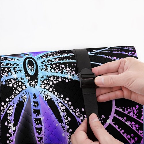 Smell Sunshine Outdoor Picnic Blanket Portable Ultrasonic Waterproof Picnic Mat Symmetrical Butterfly Printed Camping Beach Mat for Sand and Wet Grass Hiking (Symmetrical Butterfly1 S)
