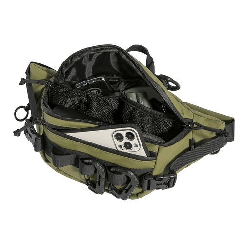 Tactical Fanny Pack for Men Women Military Waist Bag Molle Utility Hip Belt Pouch Crossbody Bags Bumbag for Cycling Hiking Walking Fishing Army Green