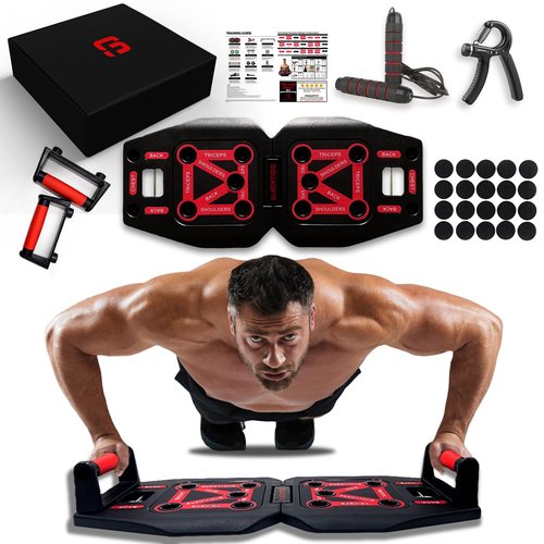SquadFit Push Up Board & Fitness Kit - Home Gym Set