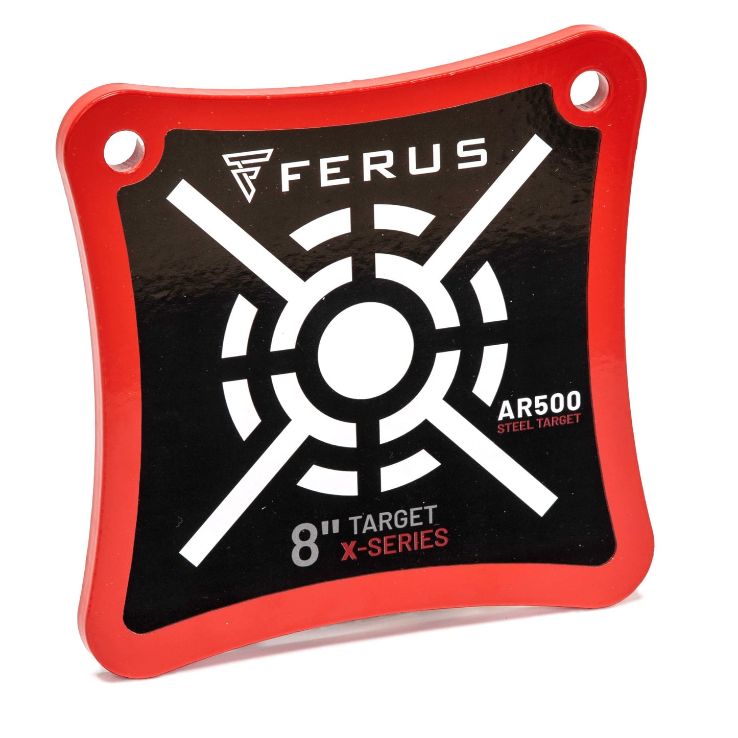 Ferus Outdoors AR500 Steel Shooting Target – 3/8" Thick Plate for Handgun & Rifle (9mm, .223, .308) – Portable Steel Target for Range Practice, Backyard Plinking & Precision Training (8")