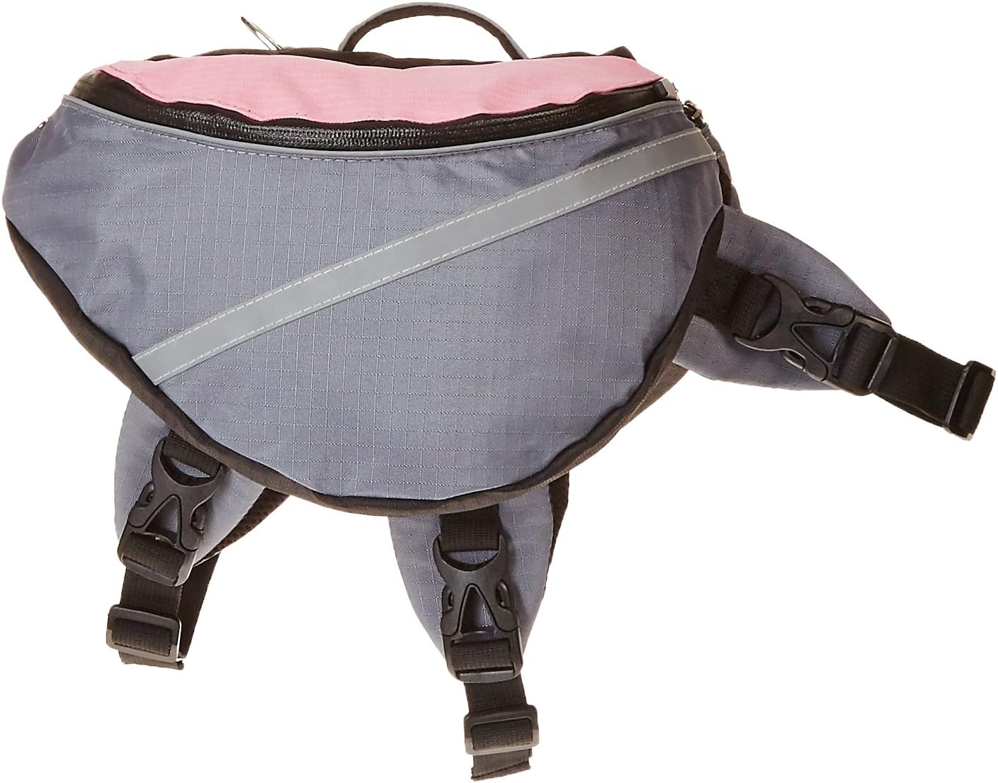 Doggles Dog Extreme Backpack, Gray/Pink, Small