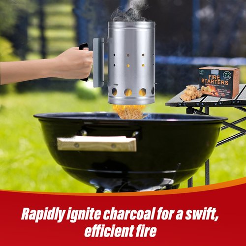 SUNLIFER Natural Fire Starters for Grills: Premium Waterproof Quick Firestarters Sticks | Odorless Fire Starter for Campfires | Fireplaces | Wood Stove | BBQ | Smoker | Fire Pit - 72 pcs
