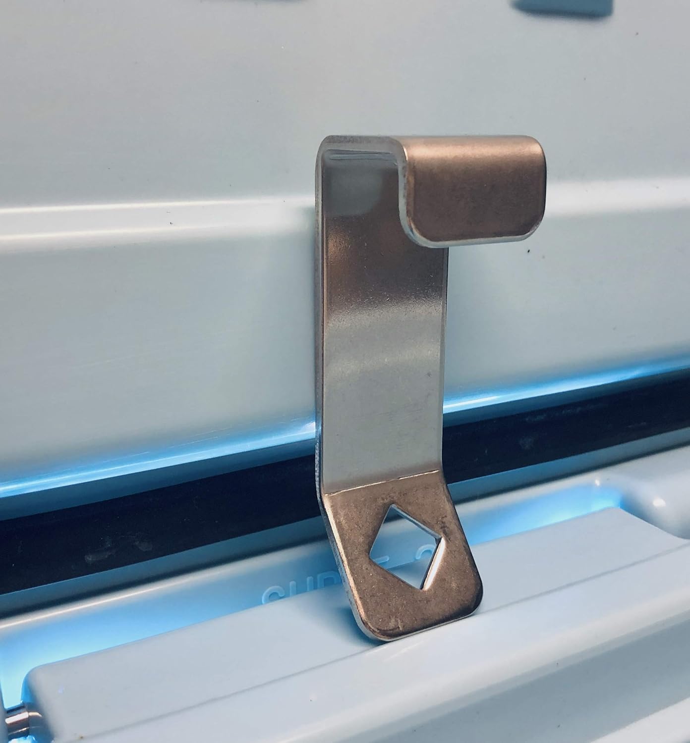 Universal Cooler Lock Bracket: Designed to fit mid to Large Rotomold Coolers (Made of Stainless Steel)