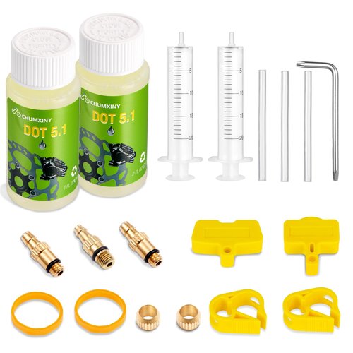 CHUMXINY Brake Bleed Kit for SRAM, Avid Range of Hydraulic Disc Brakes, Including High Performance DOT 5.1 Brake Fluid(120ml).