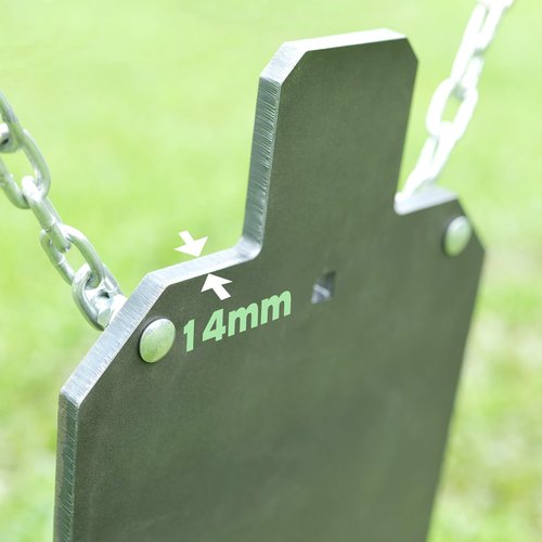 Steel Targets for Shooting, 1/2" Thick Rifle Rated AR500 Steel Gong Silhouette Metal Target for Precision Shooting