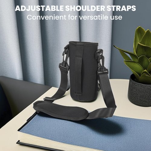 Besudo Neoprene Thermal Sleeve with Adjustable Shoulder Strap compatible with Starter Set Water Bottle 650ml - Neoprene Bottle Cover Protective Sleeve-039-B-H