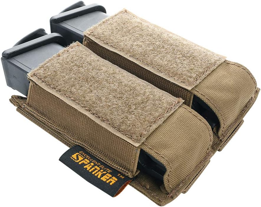 EXCELLENT ELITE SPANKER Tactical Open Top Double/Triple Pistol Mag Pouch for Glock M1911 92F Magazines 40mm Grenade