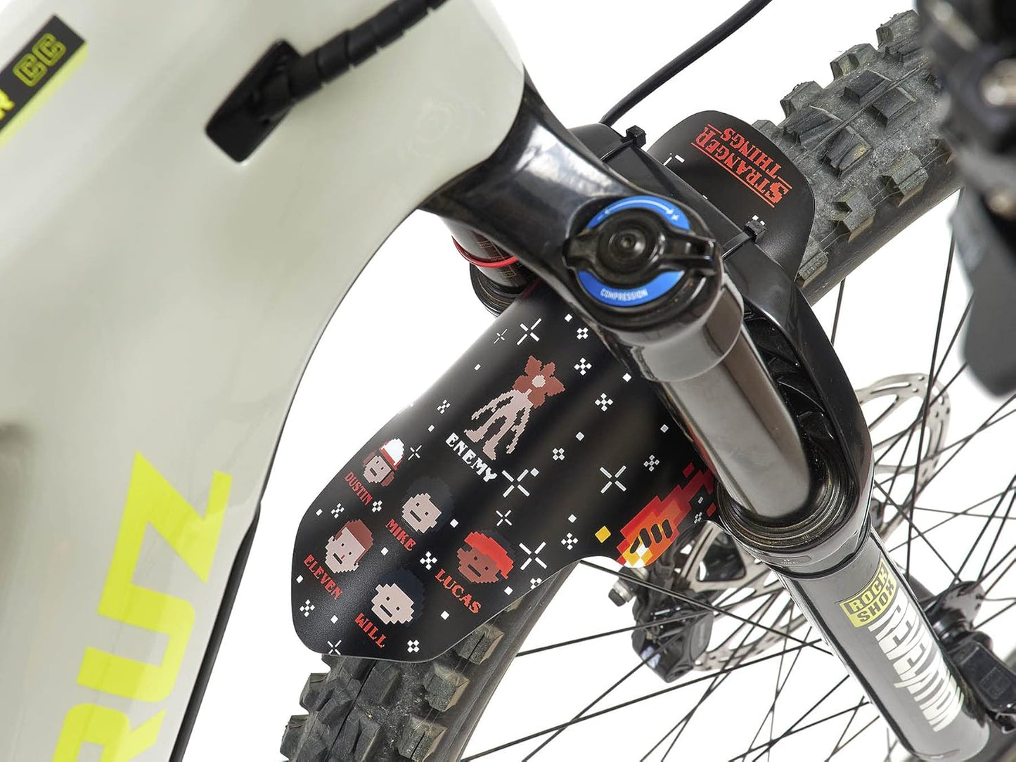 All Mountain Style AMS Front Mudguard – Fits 26’’,27.5’’,29’’, Dazzle/Black