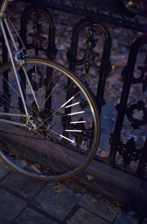 Bike Spoke Reflectors 12-Pack by Kikkerland | Safety & Visibility Enhancements