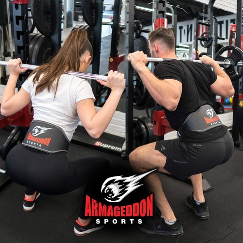 Leather Weight Lifting Belt - 6 Inches Wide Padded Gym Belt for Men and Women - Back Support for Weightlifting- Ensures Comfort and Protection - Premium Quality
