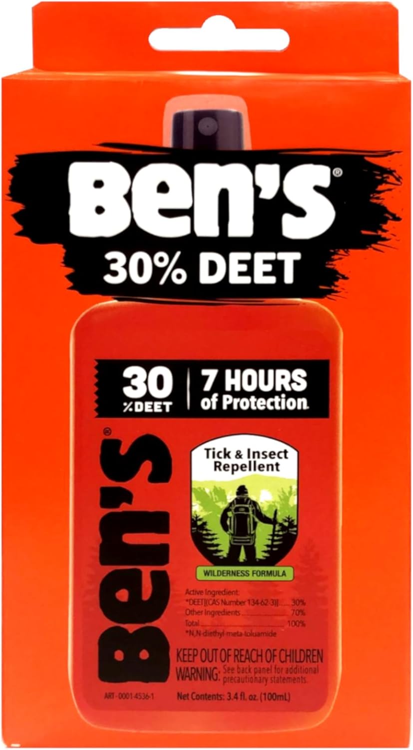 Ben's 30% DEET Mosquito, Tick and Insect Repellent, 3.4 Ounce Pump