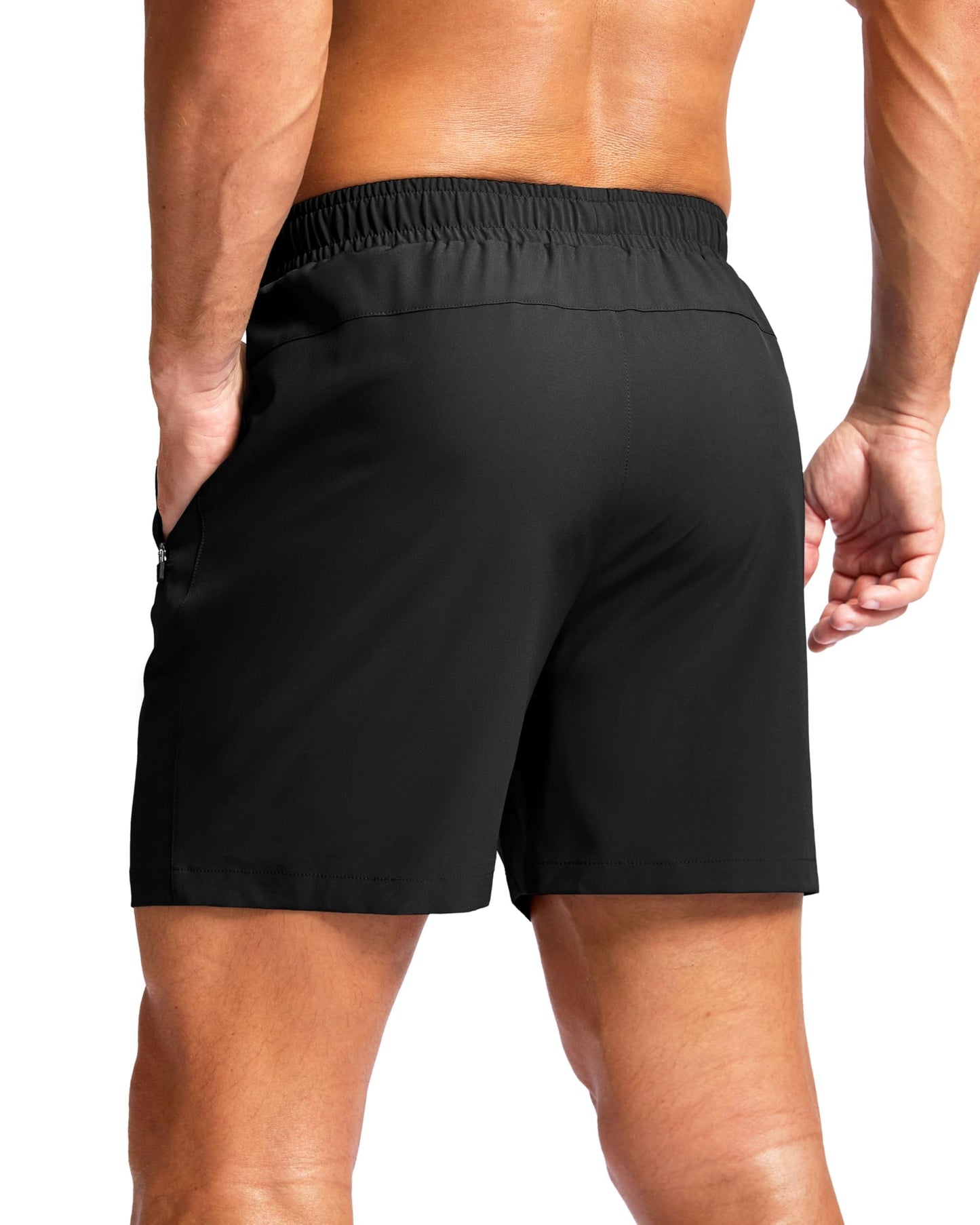 G Gradual Men's Athletic Running Shorts with Zipper Pockets Quick Dry 7"/ 5"/ 9" Workout Gym Shorts for Basketball Hiking