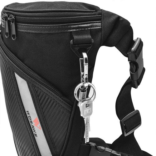 Bike Pouch,YIWENG Multifunctional Reflective Drop Leg Bag Motorcycle Bike Cycling Outdoor Casual Waist Pack Thigh Bag, Mb09