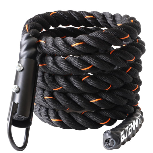 Glitenniy Climbing Rope Black 13.2ft Gym Climbing Rope for Fitness and Strength Training, Rock Climbing and Home Workouts Adult Climbing Rope Kids Outdoor Climbing Rope or Home Indoor Climbing Rope