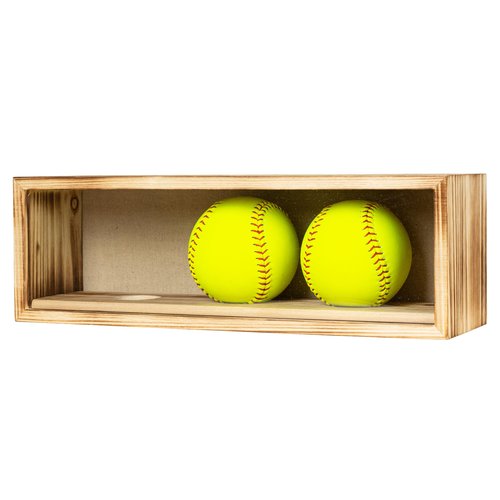 Freezing point 9" Baseball 12" Softball Display Case for Balls Homerun Shadow Box Frame Wall Mount Small Stand Holder Cubes Memorabilia Clear Sport Collectibles Single Gifts for Boys 3
