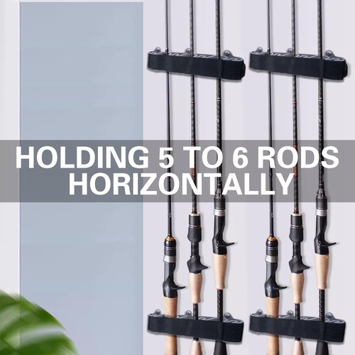 Goture Vertical Mount Fishing Rod Holder, Fishing Pole Holders for Boats, Rod Holders for Fishing Boat, Roof Rack Fishing Rod Holder (Set of 2)