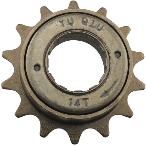 CHENJIN Steel Bike Road Freewheel Bronze 14T Teeth 34MM Single Speed Freewheel Flywheel Sprocket Bike Accessory