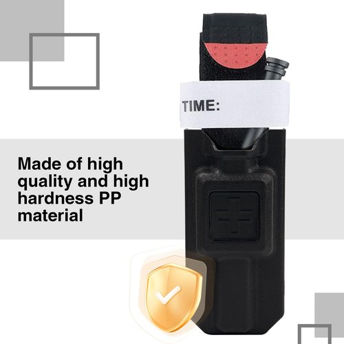 Tourniquet Holder, Tourniquet Holster for CAT Tourniquet, One-Handed Molle Tourniquet Pouch Tourniquet with Tactical Belt Buckle Attachment
