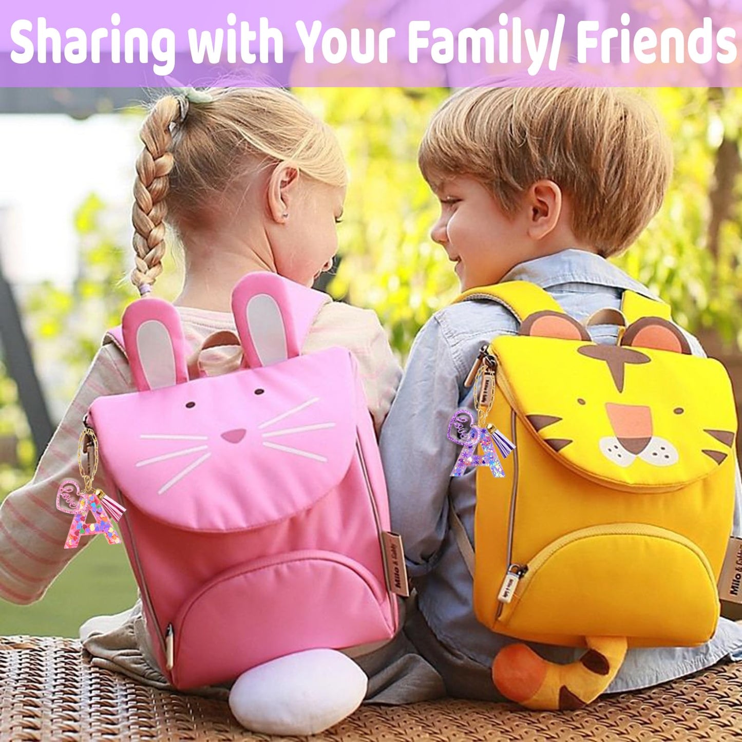 Fabenyok Letter Charm Accessories for Stanley Cup, Cute Initial Letter Keychain Handle Charm with Love for Stanley Tumbler for Women Girls (Pink, Letter S)