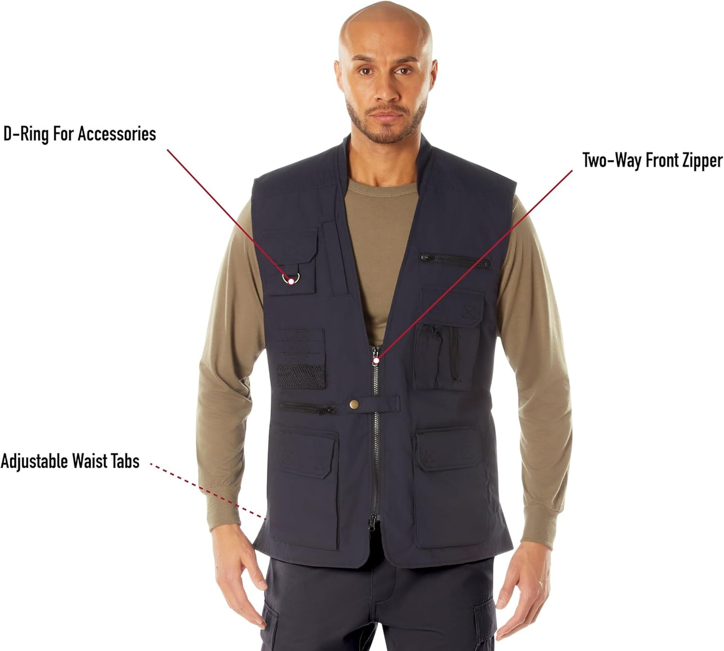 Rothco Conceal-Ops Plainclothes Vest - Ultimate Everyday Carry Utility