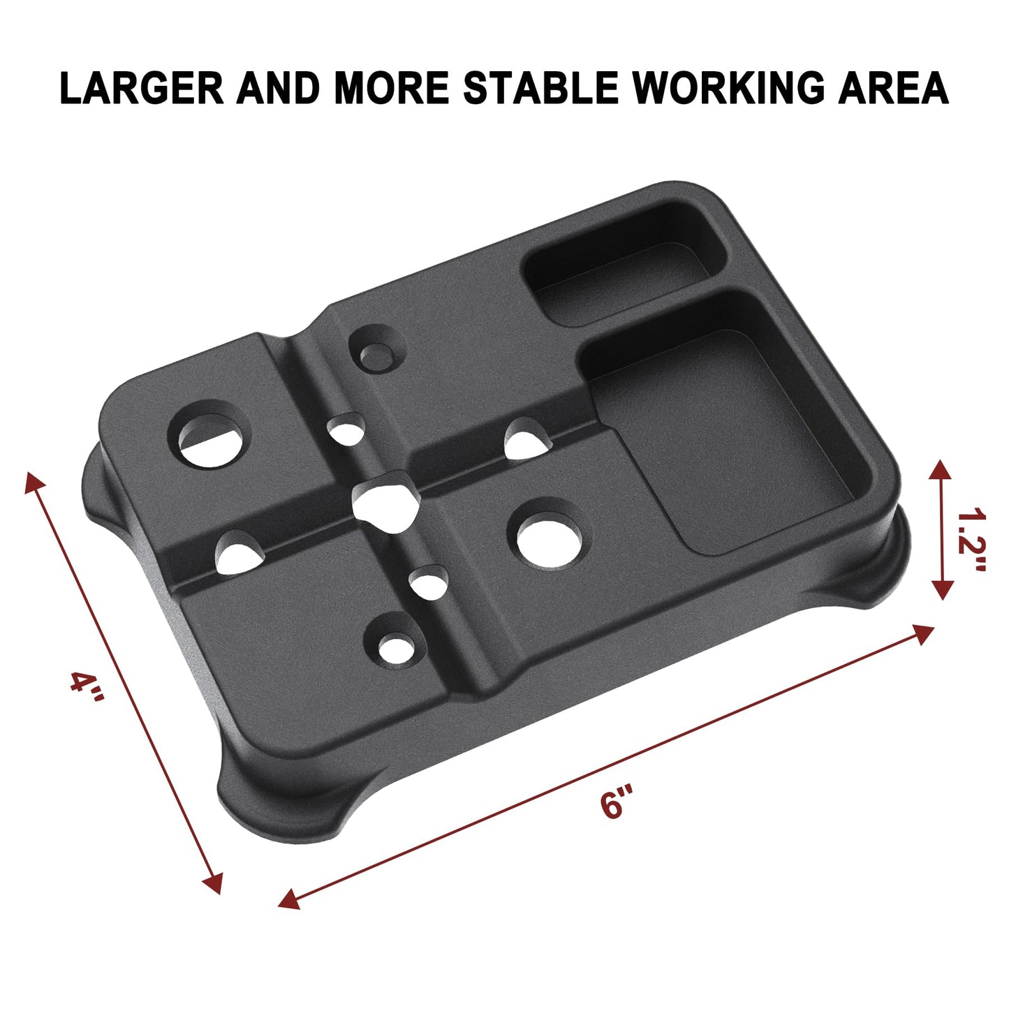 Pridefend Bench Block, Universal Armorers Block, Upgraded Larger Stable Bench Block,Made with Non Marring Materials for Glock and Other Guns