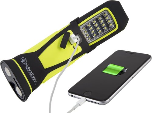 Mammoth - Solar/Rechargeable Multi-Function 400 Lumen LED Work, Auto, Shop Light. USB OUT Charges Cell Phones