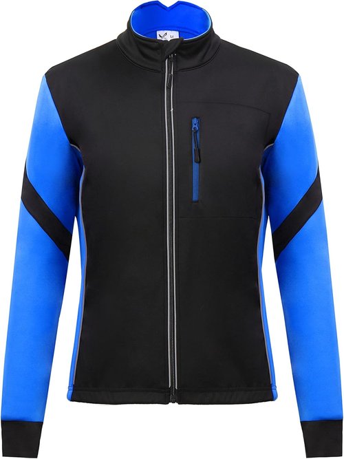 Men's Thermal Cycling Jacket Long Sleeve Snow Water Reflective Windproof Firewall Winter Biking Jacket