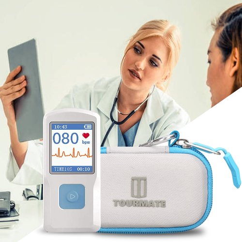 Tourmate Hard Case Replacement for EMAY/CONTEC/SonoHealth Portable ECG Heart Rate Monitor