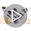 Black Silicone Cooking Utensil Set of 4 - Non-Stick Safe Kitchen Tools