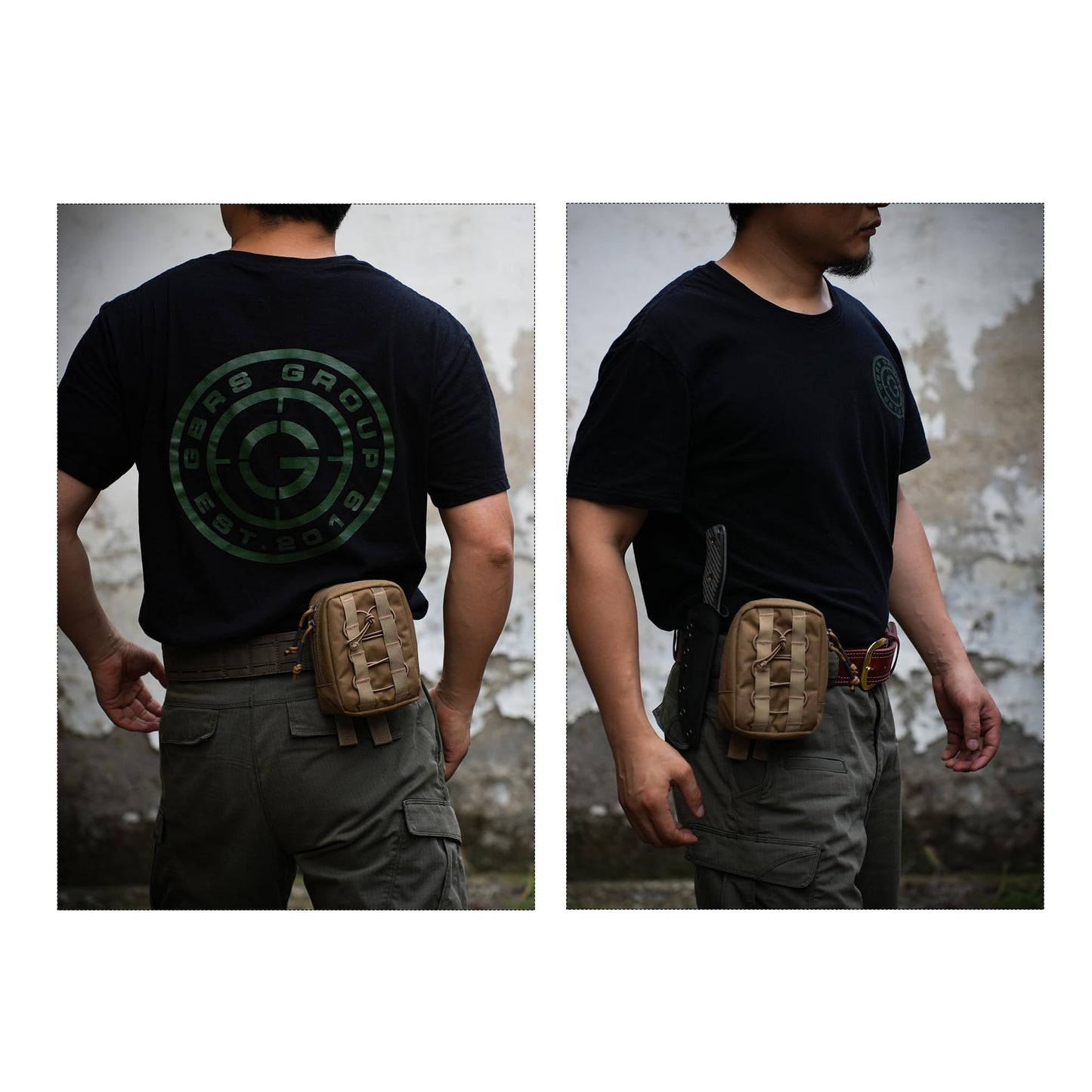 CLTAC Tactical Pouch Utility MOLLE Admin Pack Military Medical EMT IFAK Organizer EDC Tool Pocket with 500D Nylon YKK