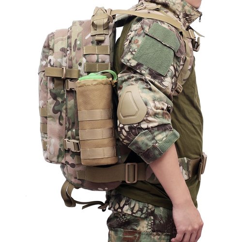 SXJWISHES Molle Water Bottle Holder Pouch Acceeories Tactical Pouch Water Bottles Bag Actical Backpack Attachment Pouches (Green)