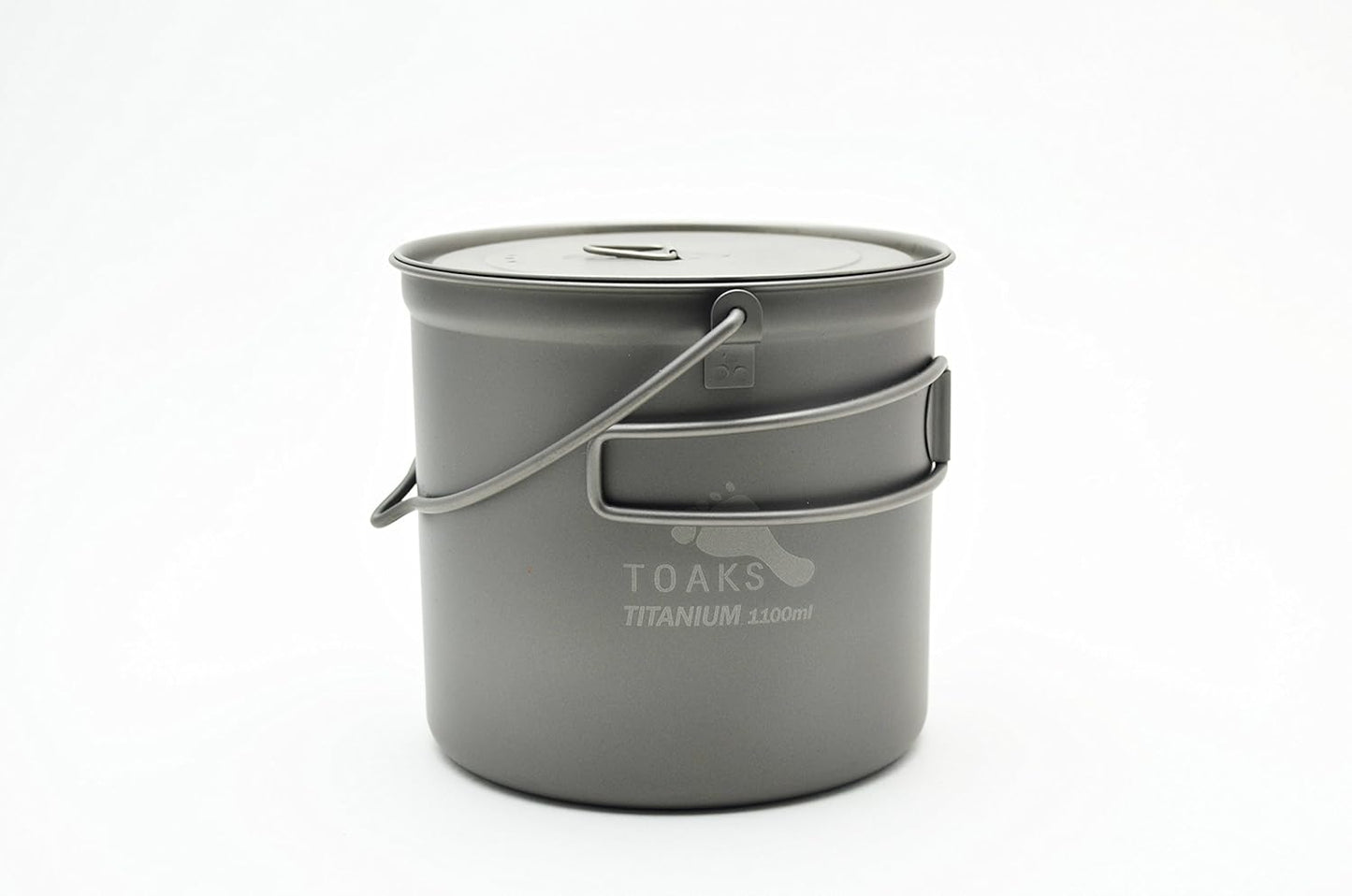 Toaks Titanium 1100ml Bushcraft Pot – Bail Handle for Open Fire Cooking & Backpacking