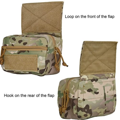 Tactical Drop Pouch, Dangler Pouch,Tactical Fanny Pack Tool EDC Pouch with Hook and Loop for Tactical Vest(CP)