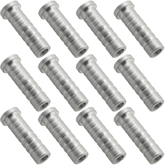 RLECS Field Points Bolt 12PCS Target Practice Arrow Points Inserts Set for Arrows Compound Bow Recurve Bow
