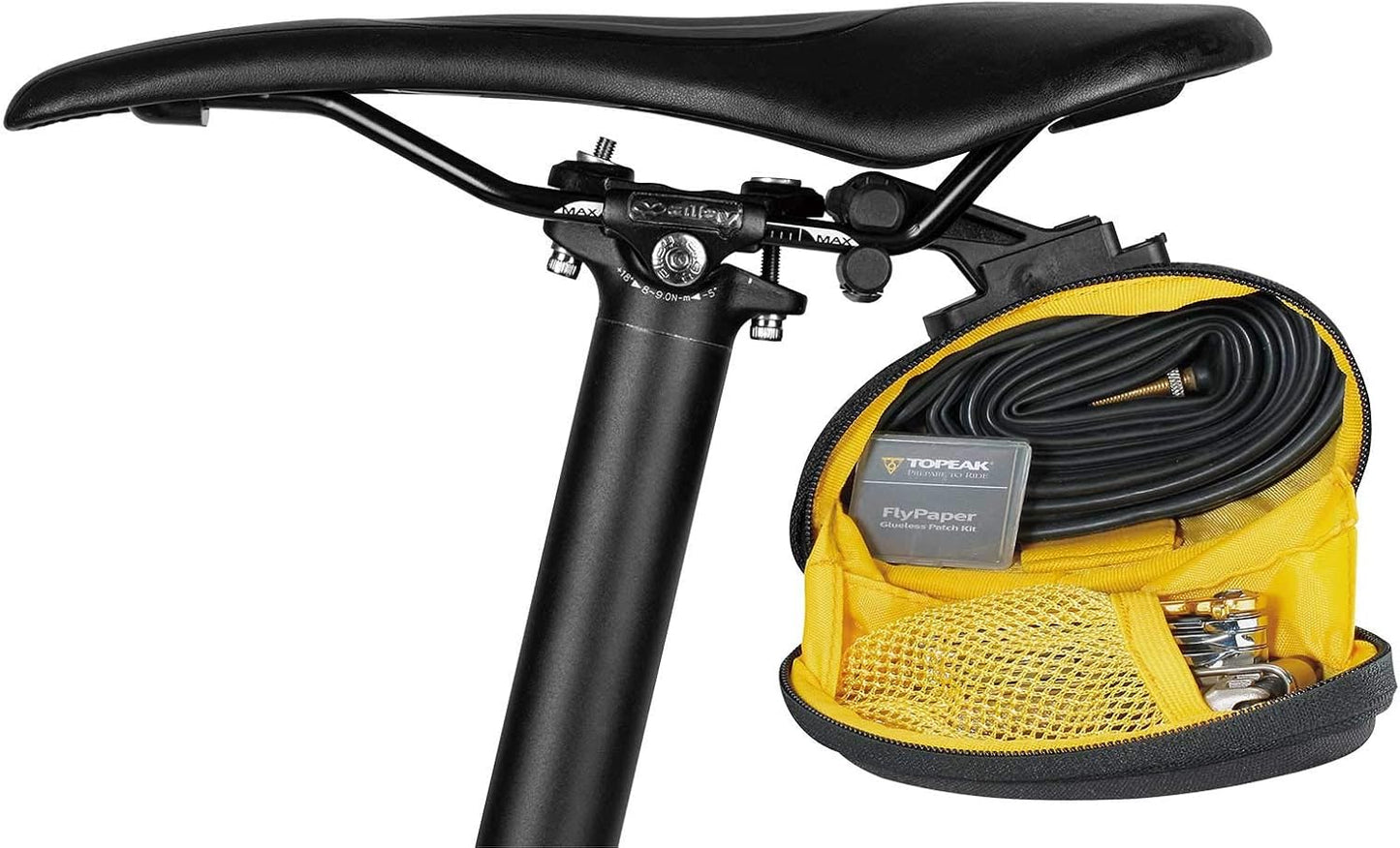 Topeak SideKick Wedge Pack with Fixer F25 - Bike Seat Pack - Black - Medium