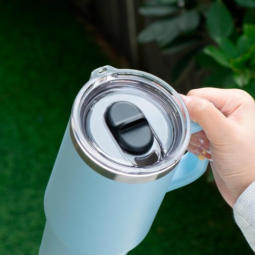 Soledea 40oz Replacement Lid for Stanley Quencher, Stronghold Lid Spill Proof Splash Resistant Tumbler Lids for 40oz Stanley Cup Accessories