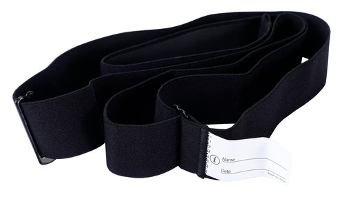 Rich Green Valley 2 Pack Heart Rate Monitor Replacement Strap, Adjustable Chest Band Compatible with Myzone MZ-Switch (Black & Red,Medium)