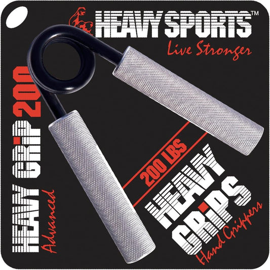 Heavy Grips - 200 lbs Resistance - Advanced - Grip Strengthener - Hand Exerciser - Hand Grippers for Beginners to Professionals