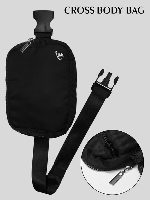 Strive Flex Crossbody Small Backpack Sling Bag for Women & Men, Chest Bag Daypack Fanny Pack Cross Body Bag for Outdoors Hiking Traveling (Black)
