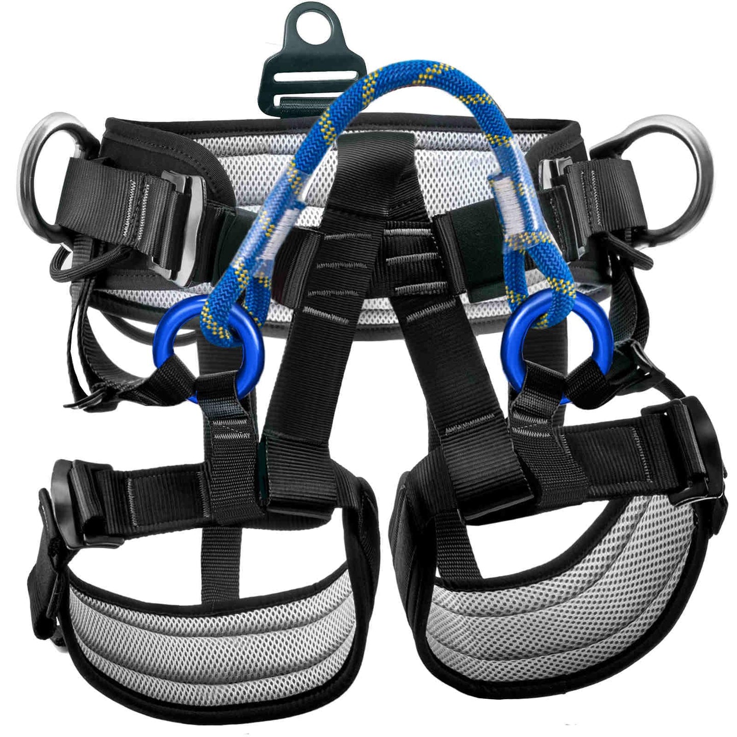 HandAcc Climbing belts, Thicken Professional Large Size Safety Seat Belts for Tree Climbing, Rescuing Work, Rappelling