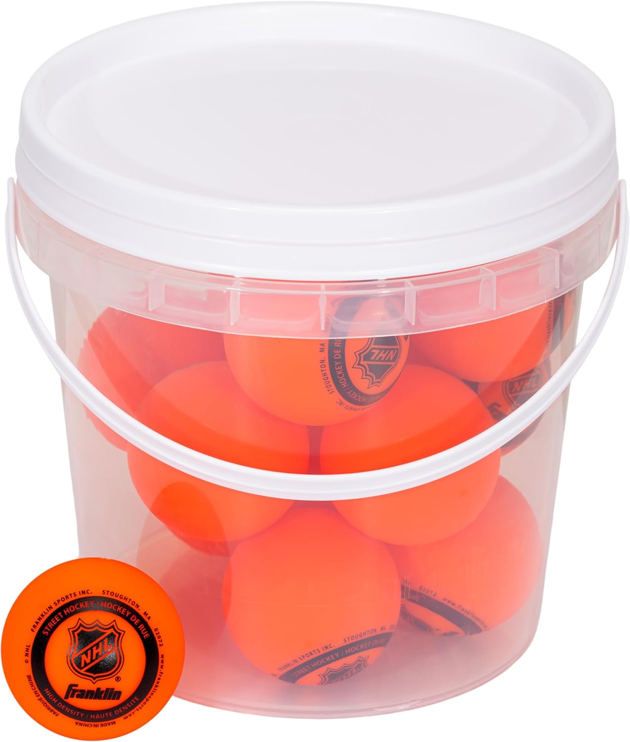 Official Size Franklin Sports NHL Street Hockey Balls | No Bounce | Assorted Colors