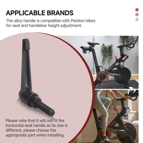 Suitable for Peloton Seat and Handlebar Height Adjustment Handle Replacement – Alloy L Handle for Vertical Post, Compatible Exercise Bike Parts and Tools for Seat/Handlebar Up and Down Adjustment